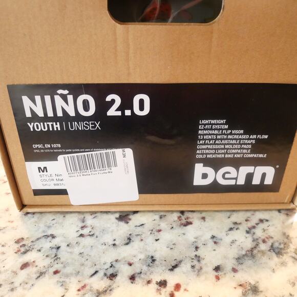 NEW Bern Nino 2.0 Kids Medium Matte Fun Fruit Bike Helmet Colorful Fun Design - Picture 7 of 12